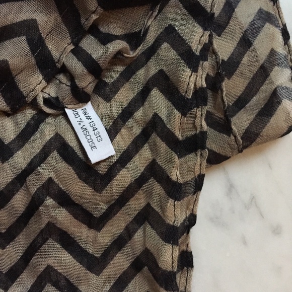 Sheer Chevron Infinity Scarf - Picture 3 of 4